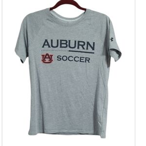 Under Armour Light Gray Auburn Soccer Tee